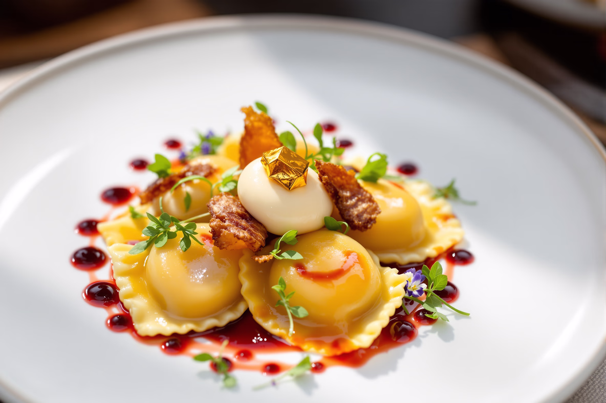 Duck Confit Ravioli