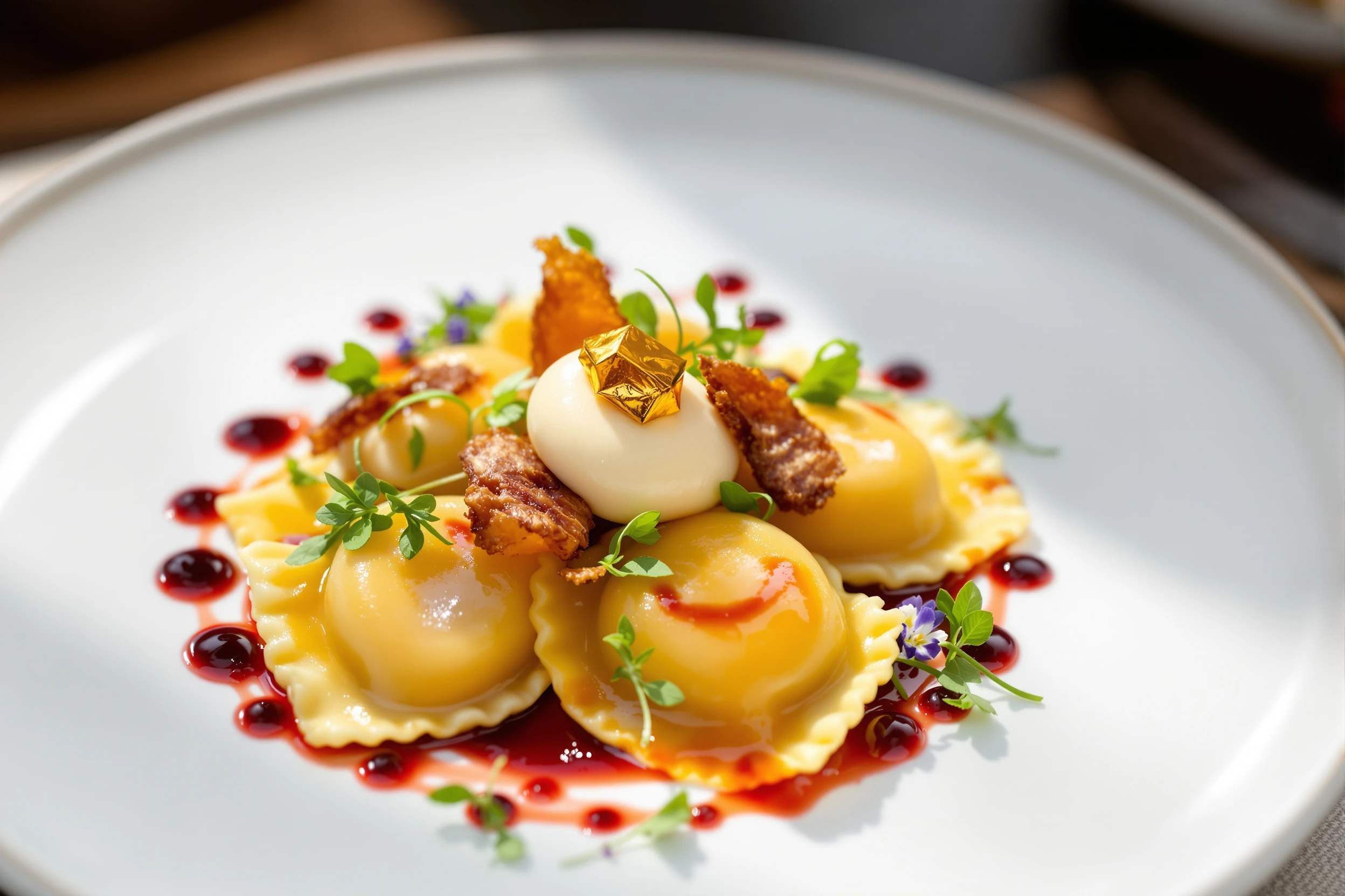 Duck Confit Ravioli